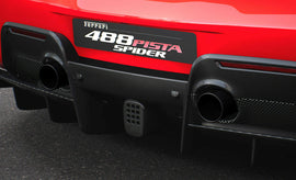 FERRARI 488 PISTA CERAMIC COATED TAILPIPES - BLACK