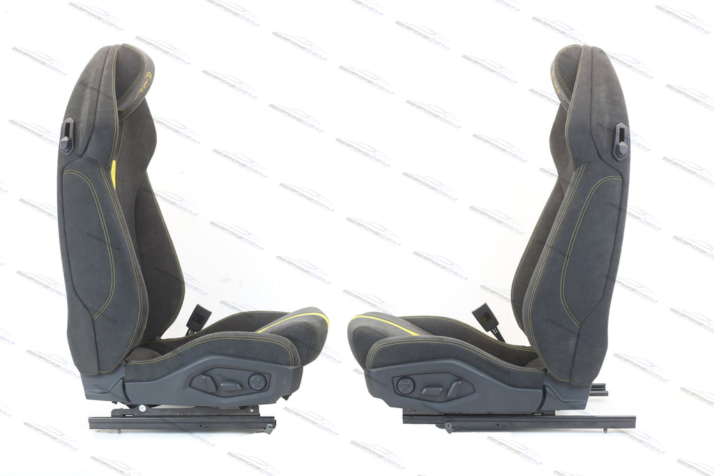 LAMBORGHINI HURACAN PERFORMANTE COMFORT SEATS IN BLACK-YELLOW
