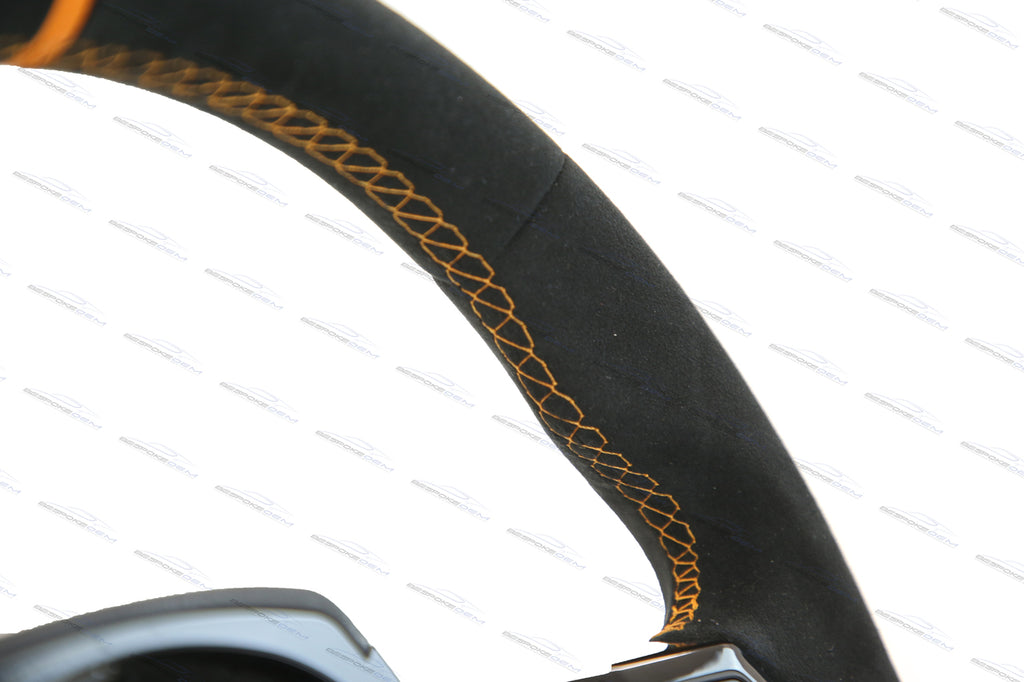 LAMBORGHINI HURACAN PERFORMANTE ALCANTARA STEERING WHEEL (WITH CRUISE CONTROL) - ORANGE  4T0419091BB