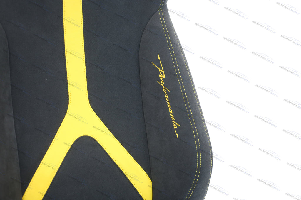 LAMBORGHINI HURACAN PERFORMANTE COMFORT SEATS IN BLACK-YELLOW