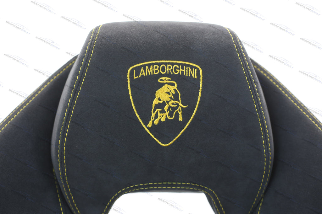 LAMBORGHINI HURACAN PERFORMANTE COMFORT SEATS IN BLACK-YELLOW