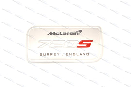 MCLAREN 720S DOOR SILL EMBLEM 14NB724CP