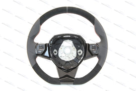 LAMBORGHINI AVENTADOR SVJ LEATHER/ ALCANTARA STEERING WHEEL - BLACK/ RED 470419091D