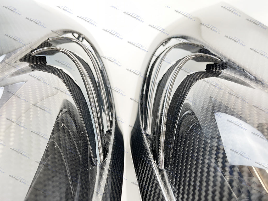 MCLAREN 765LT SPYDER MSO FULL CARBON FIBRE LOUVRE FENDERS SET - FITS 720S 765LT