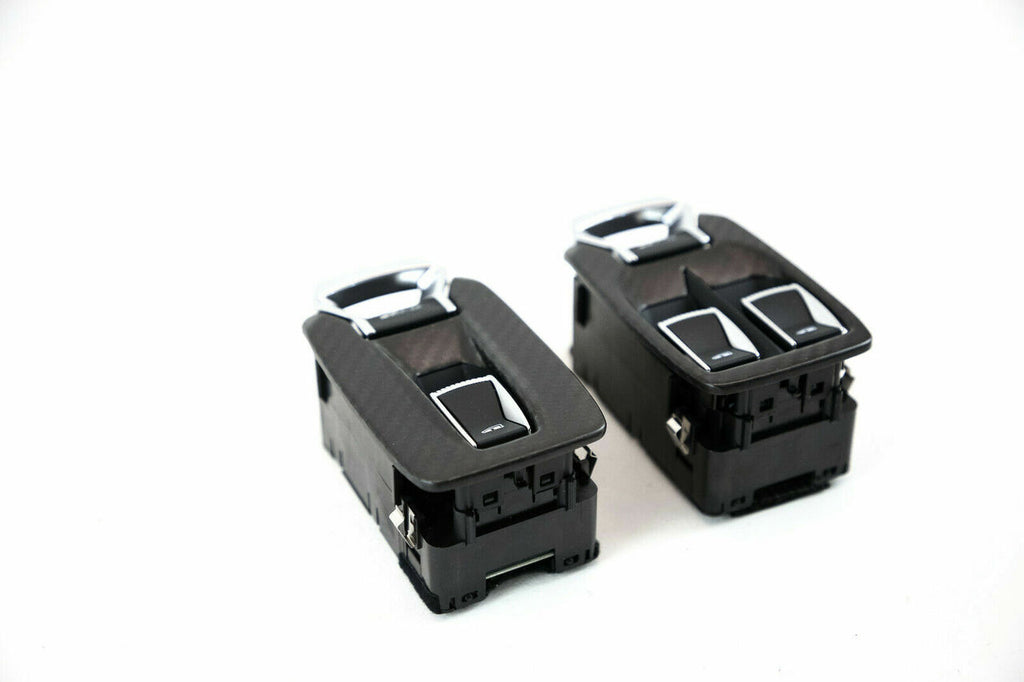 MCLAREN 720S/ 750S/ 765LT MATTE CARBON WINDOW DOOR SWITCHES 14M0140CP/14M0133CP