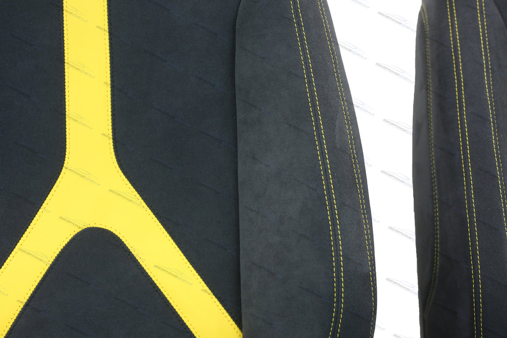 LAMBORGHINI HURACAN PERFORMANTE COMFORT SEATS IN BLACK-YELLOW