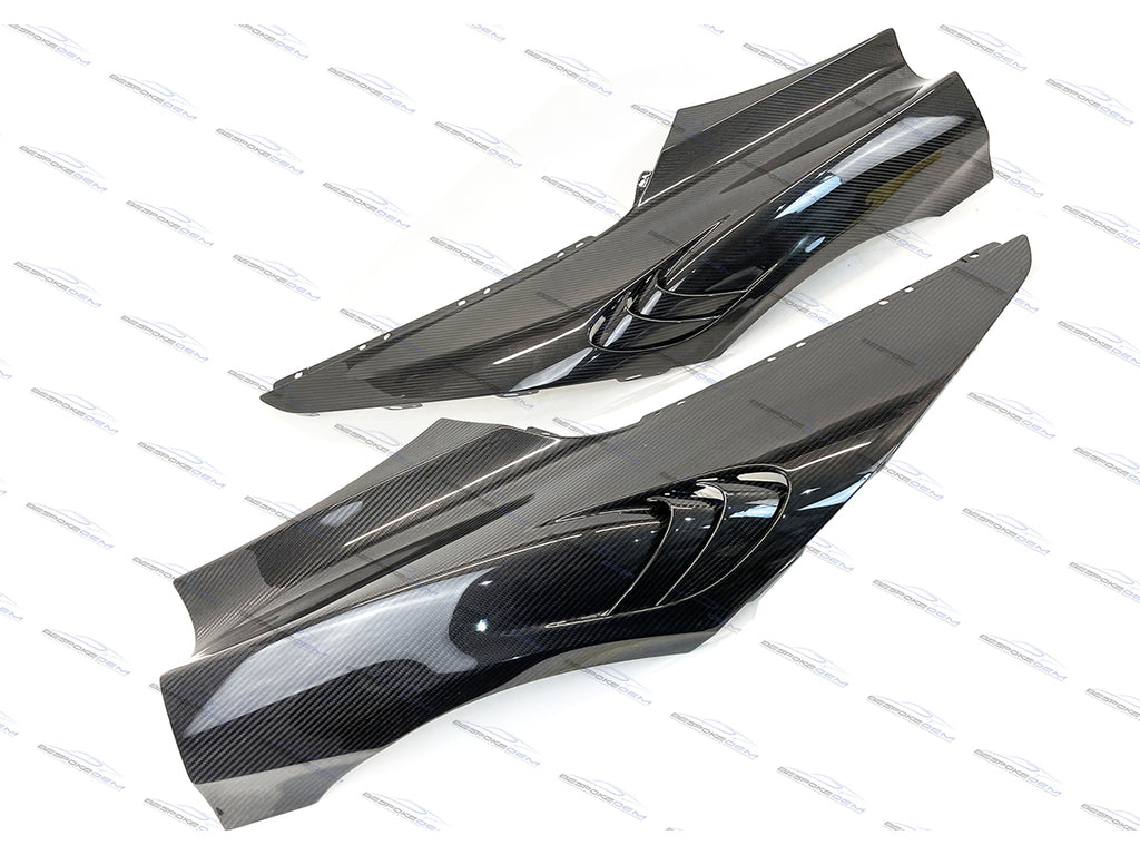 MCLAREN 765LT SPYDER MSO FULL CARBON FIBRE LOUVRE FENDERS SET - FITS 720S 765LT