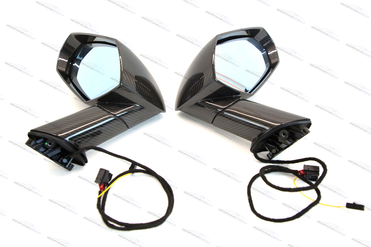 LAMBORGHINI AVENTADOR SVJ GLOSS CARBON WING MIRROR SET – ApexSpares